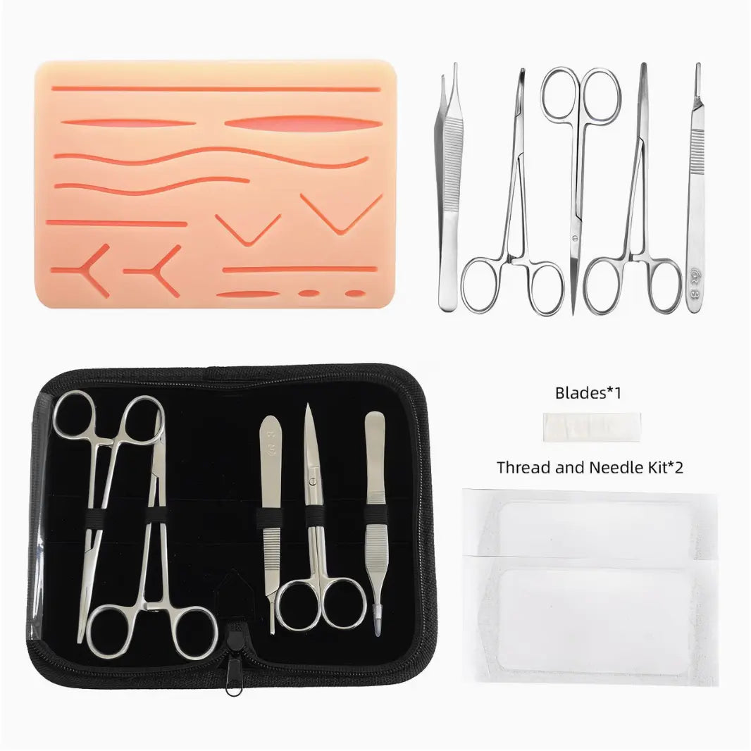 10pcs Surgical Suture Training Kit – Silicone Suturing Practice Pads Set for Medical Students, Clinical Skills Training, Wound Closure Simulation & Surgical Education Models - Suture Training Kit73M465V6QX
