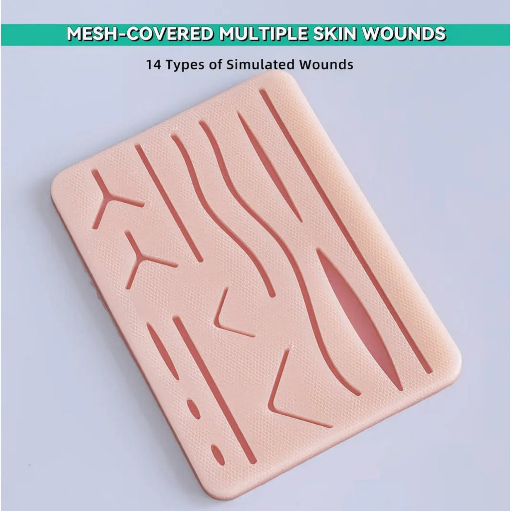 10pcs Surgical Suture Training Kit – Silicone Suturing Practice Pads Set for Medical Students, Clinical Skills Training, Wound Closure Simulation & Surgical Education Models - Suture Training Kit73M465V6QX