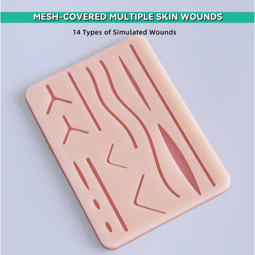 10pcs Surgical Suture Training Kit – Silicone Suturing Practice Pads Set for Medical Students, Clinical Skills Training, Wound Closure Simulation & Surgical Education Models - Suture Training Kit73M465V6QX