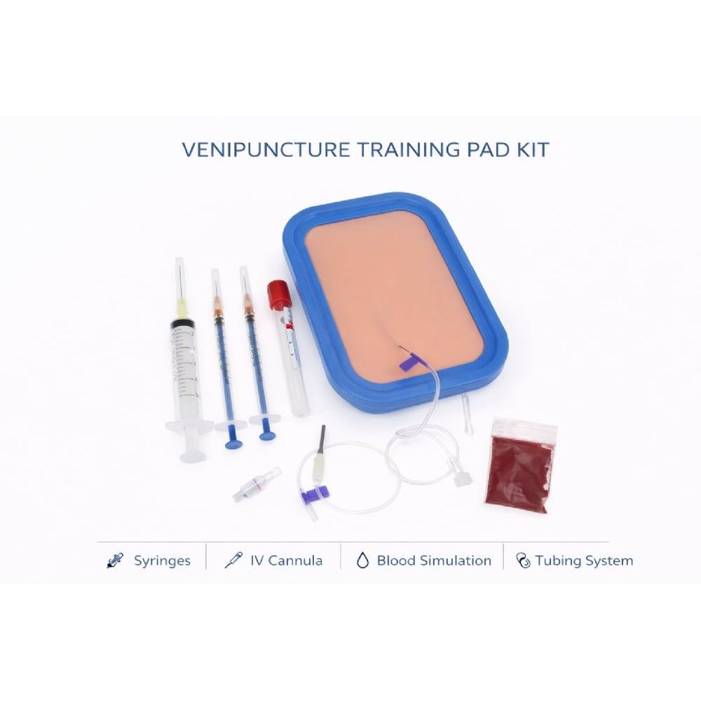 Simulated Skin IV Injection & Venipuncture Training Pad Phlebotomy Practice Model - Surgical TrainingIVP-001