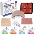 Professional Advanced Suturing Practice Kit – Stainless Steel Surgical Instruments & Silicone Suture Training Pad - Suture Training PadSPK-ADV-SUTUREKIT
